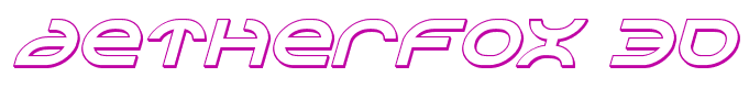 Aetherfox 3D Italic Italic